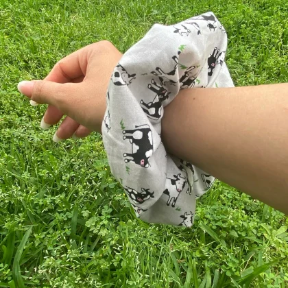 Cow Scrunchie Hair Tie